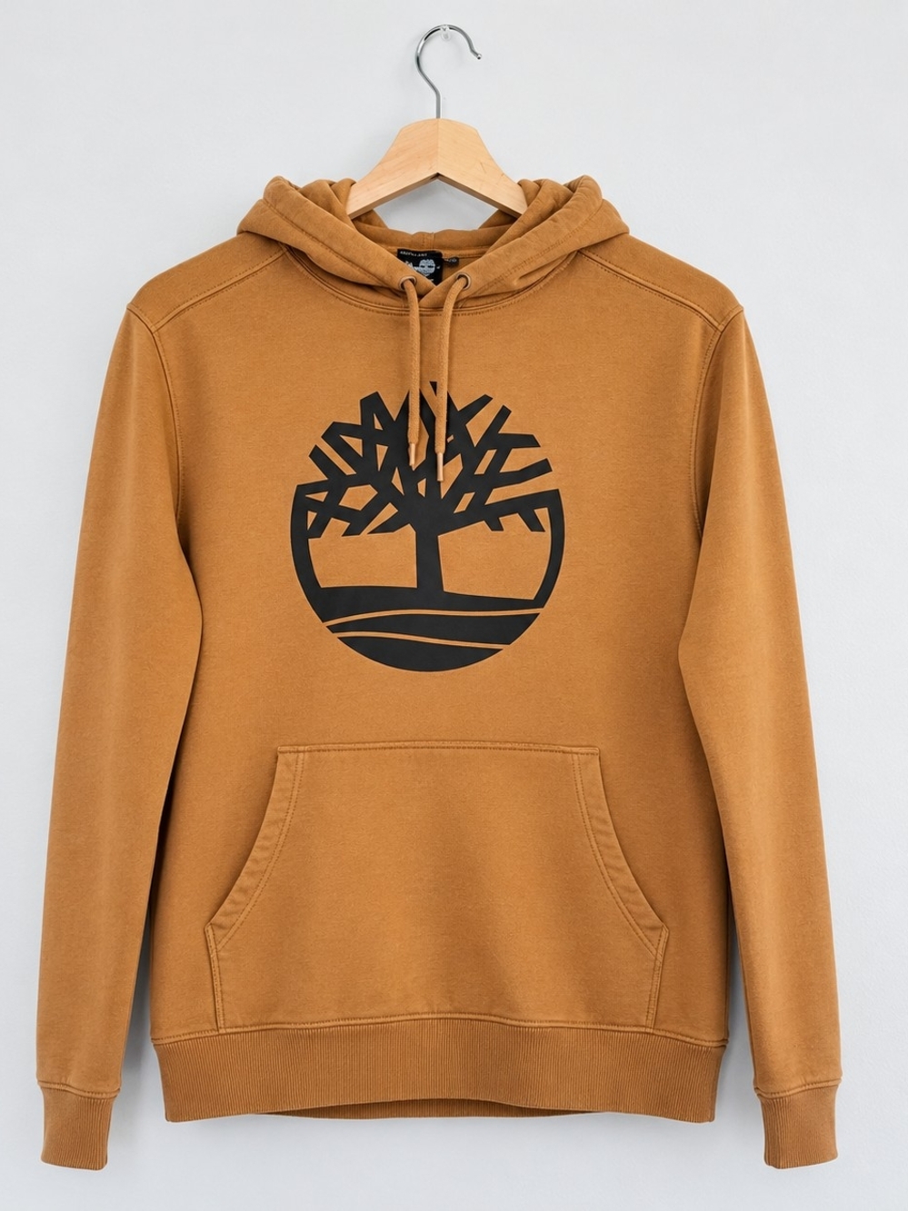 TIMBERLAND Pullover Hoodie Men’s M Brown Streetwear Fall Outdoor